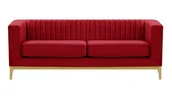 Sofy i kanapy - Sofa trzyosobowa Slender Wood-Velluto 7-like oak - miniaturka - grafika 1