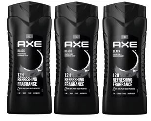 Axe, Black, Żel pod prysznic, 3x400 ml - Żele pod prysznic dla mężczyzn - miniaturka - grafika 1