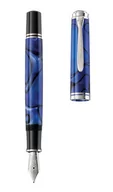 Pióra wieczne - Pelikan Souverän M805 Pióro wieczne F Blue Dunes tłoczek - miniaturka - grafika 1