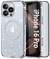 Etui i futerały do telefonów - Etui do Apple iPhone 16 Pro BROKATOWE do MagSafe CLEAR SHINE Szkło na ekran - miniaturka - grafika 1