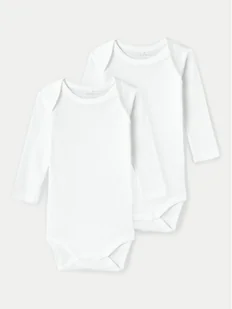 NAME IT Komplet 2 par body dziecięcych 13222501 Biały - Body dla niemowląt - miniaturka - grafika 1