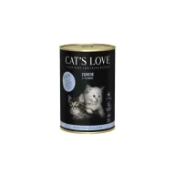 Mokra karma dla kotów - Cats Love Junior Kalb - cielęcina z olejem z łososia 400 g - miniaturka - grafika 1