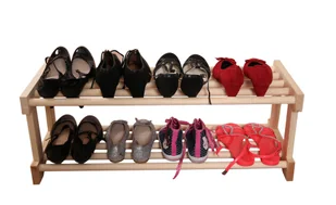 Stojak szafka regał półka na buty 60 cm 2 poziomy - Szafki na buty - miniaturka - grafika 1