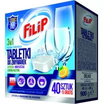 Delko Filip tabletki do zmywarek 40+5 sztuk gratis - Środki do zmywarek - miniaturka - grafika 1