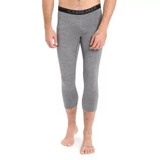 Legginsy - Legginsy Icebreaker Merino 200 Oasis 3/4 Thermal 1043680131 - szare - grafika 1