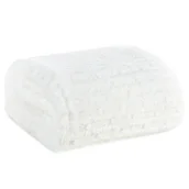 Koce - Koc LISA biały 200x220 wytłaczane pasy - miniaturka - grafika 1