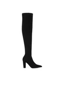 Kozaki damskie - DeeZee Muszkieterki WFA3127-1 Czarny - miniaturka - grafika 1