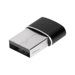 Adapter przejściówka USB - USB Typu C czarny - Złącza, przejściówki, adaptery - miniaturka - grafika 2