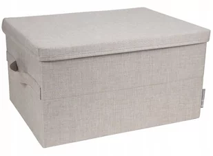 Beżowe pudełko Bigso Box of Sweden Wanda, 34x25 cm - Pudła i pojemniki do przechowywania - miniaturka - grafika 1