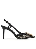 Czółenka - Just Cavalli Szpilki 80RA3S14 ZSE38 Czarny - miniaturka - grafika 1