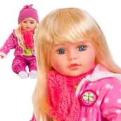 Akcesoria dla lalek - Duża Interaktywna Lalka Doris Mówi I Spiewa Po Polsku, Długie Włosy Do Czesania, Zdejmowane Ubranko, Ozdobne Pudełko Na Prezent. - miniaturka - grafika 1