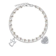 Biżuteria dla dzieci - I KOMUNIA ŚWIĘTA Bransoletka z Aniołem srebro - miniaturka - grafika 1