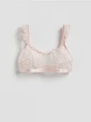 Biustonosze - Reserved - Siateczkowy biustonosz - pastelowy róż - miniaturka - grafika 1