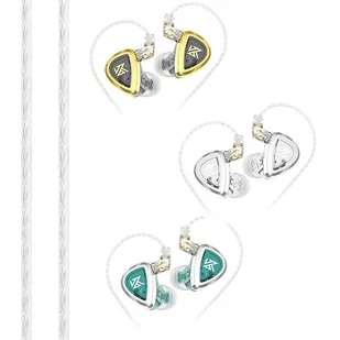 KZ EDA Wired Earphone without Mic In Ear Earbuds Noise Cancelling for Sports - Akcesoria do słuchawek - miniaturka - grafika 3