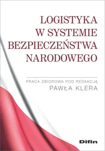 Difin Logistyka w systemie bezpieczeństwa narodowego Paweł Kler - Militaria i wojskowość - miniaturka - grafika 1