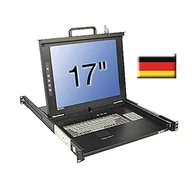 Przełączniki KVM - LINDY 17"LCD KVM Terminal Classic DE 19"1HE Single Rail Schublade 21606 - miniaturka - grafika 1