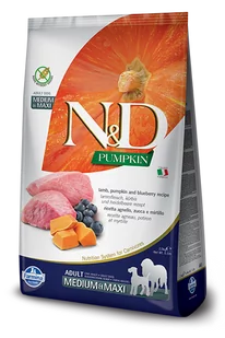 Farmina N&D Pumpkin Lamb&Blueberry Adult Medium&Maxi 12 kg - Sucha karma dla psów - miniaturka - grafika 1