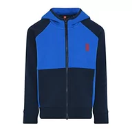 Bluzy dla chłopców - LEGO Bluza chłopięca Jungen z kapturem LWStorm 205 kardigan sweter, 557 niebieski, 128 - miniaturka - grafika 1
