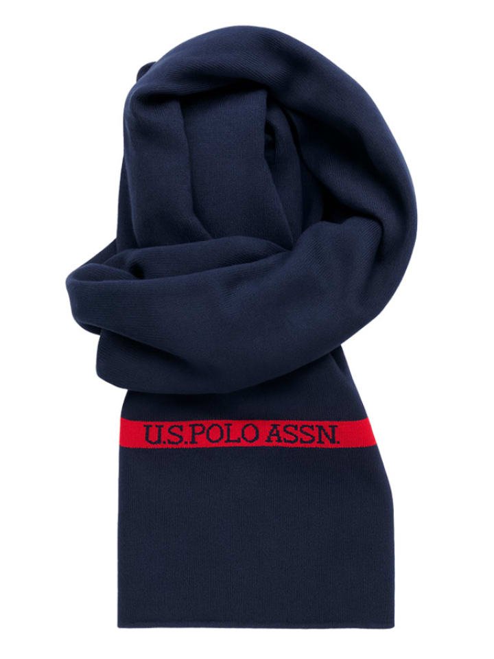 U.S. Polo Assn. Szal w kolorze granatowym