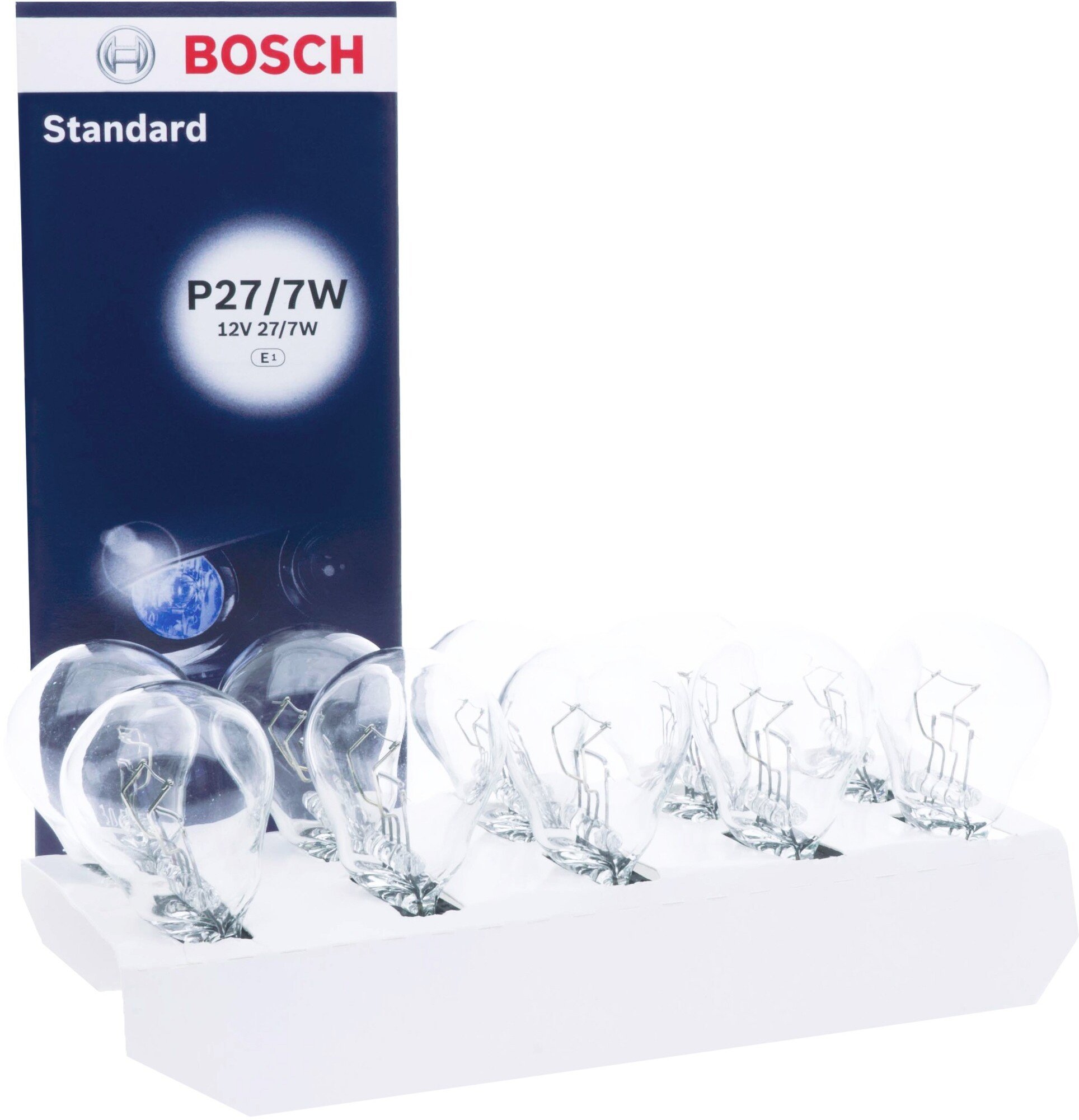 Bosch BOSCH ŻARÓWKI HALOGENOWE P27/7W DO BMW 5 E60 AUDI A3 MERCEDES E W211 10 SZT