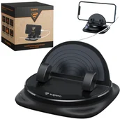 Uchwyty samochodowe do telefonów - Uchwyt na telefon do samochodu na kokpit Supero, czarny - miniaturka - grafika 1