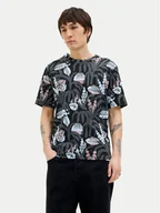 Koszulki męskie - Jack&Jones T-Shirt Almeria 12276912 Czarny Regular Fit - miniaturka - grafika 1