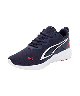 PUMA All-Day Active Jr, trampki dziecięce, Peacoat Puma Biały Wysoki Ryzyk Czerwony, 39 EU - Buty dla dziewczynek - miniaturka - grafika 1