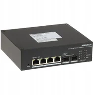 Switche - Switch Hikvision ZARZĄDZALNY SWITCH PRZEMYSŁOWY POE DS-3T1506HP-EI-UPS/NO POWER UNIT 4-PORTOWY SFP - miniaturka - grafika 1