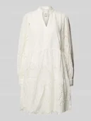 Sukienki - Sukienka o długości do kolan z haftem angielskim model ‘Holi’ - miniaturka - grafika 1