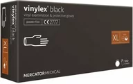 Rękawiczki jednorazowe - Mercator Medical Rękawice Nitrylex BLACK 100 XL 32-0007 - miniaturka - grafika 1