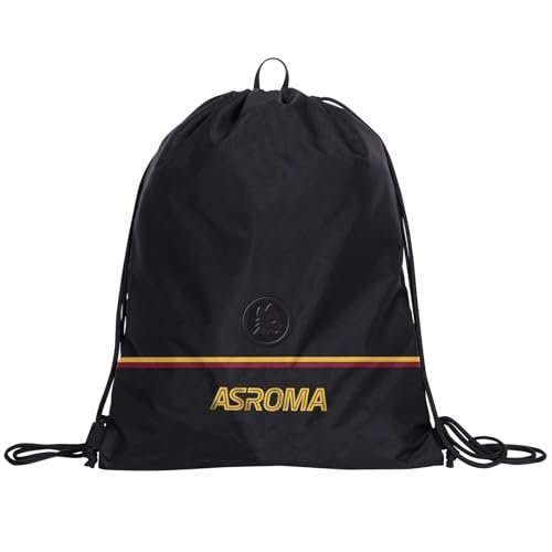 Seven Roma plecak szkolny, czarny, otwierany sznurkiem, szkolny i wypoczynek, dla dzieci i młodzieży, czarne, Taglia unica, designerski