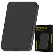 Powerbanki - Spacecase Powerbank 10000mAh SnapPack 20W PB04-B black - miniaturka - grafika 1