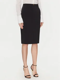 Elisabetta Franchi Spódnica ołówkowa GO-099-51E2-V260 Czarny Regular Fit - Spódnice - miniaturka - grafika 1