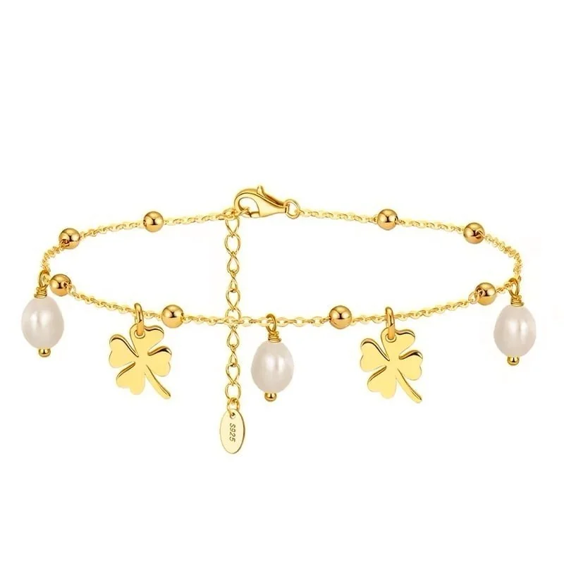 Kojos grandinėlė w kolorze Ivory Gold
