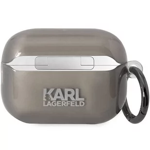 Karl Lagerfeld KKLAP2HNIKTCK Airpods Pro 2 cover czarny/black Ikonik Karl Lagerfeld - Akcesoria do słuchawek - miniaturka - grafika 2