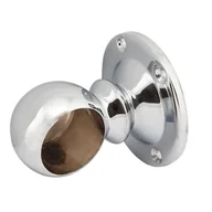 Meble modułowe i akcesoria - Uchwyt dystansowy Ø32 końcowy chrom - miniaturka - grafika 1