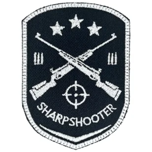 Patch Sharpshooter 65mm x 90mm - Odzież taktyczna i umundurowanie - miniaturka - grafika 1