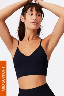 Cotton On Biustonosz sportowy Lifestyle czarny - Biustonosze - miniaturka - grafika 1