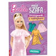 Książki edukacyjne - Książka dla dzieci Barbie Moja Szafa Zmazywanki z Naklejkami SSN-1103 - miniaturka - grafika 1