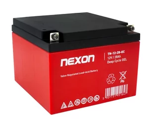 Akumulator żelowy Nexon TN-GEL 12V 28Ah long life (12l) - głębokiego rozładowania i pracy cyklicznej - Akumulatory ogólnego zastosowania - miniaturka - grafika 1