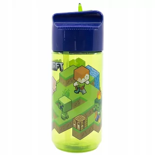 Minecraft Bidon Ustnik Butelka Z Tritanu 430Ml - Bidony dla dzieci - miniaturka - grafika 1