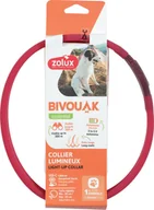 Obroże dla psów - ZOLUX Bivouak LED Silikonowa czerwona - obroża dla psa - 30-60cm - miniaturka - grafika 1