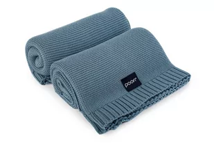 POOFI Kocyk bambusowy PURE kolor: ocean blue - Koce i narzuty dla dzieci - miniaturka - grafika 1