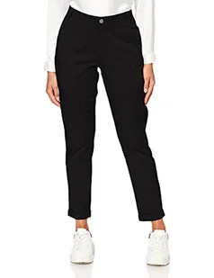 Vila Spodnie damskie Cropped Chino, czarny, 36 - Spodnie damskie - miniaturka - grafika 1