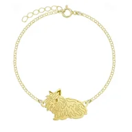 Biżuteria dla dzieci - Królik Lew Miniaturka Pozłacana Bransoletka  - MEJK Jewellery - miniaturka - grafika 1