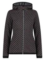 Kurtki damskie - CMP Kurtka polarowa w kolorze czarnym ze wzorem - miniaturka - grafika 1
