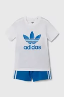 Dresy i komplety dla chłopców - adidas Originals komplet dziecięcy kolor niebieski - miniaturka - grafika 1