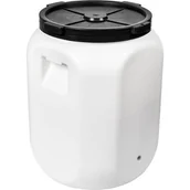 Inne naczynia kuchenne - Beczka Don Kiszot biała 60 l z otworem na kran Browin - miniaturka - grafika 1