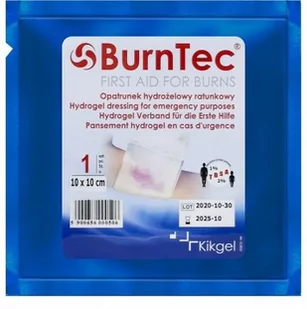 Kikgel Opatrunek hydrożelowy BurnTec 10 x 10 cm NN-MKI-K10A-001 - Apteczki i materiały opatrunkowe - miniaturka - grafika 1