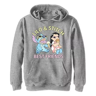 Bluzy dla chłopców - Disney Chłopięca bluza z kapturem Best Friends, sportowa bluza z kapturem, rozmiar L, Sportowa wrzosowa, L - grafika 1